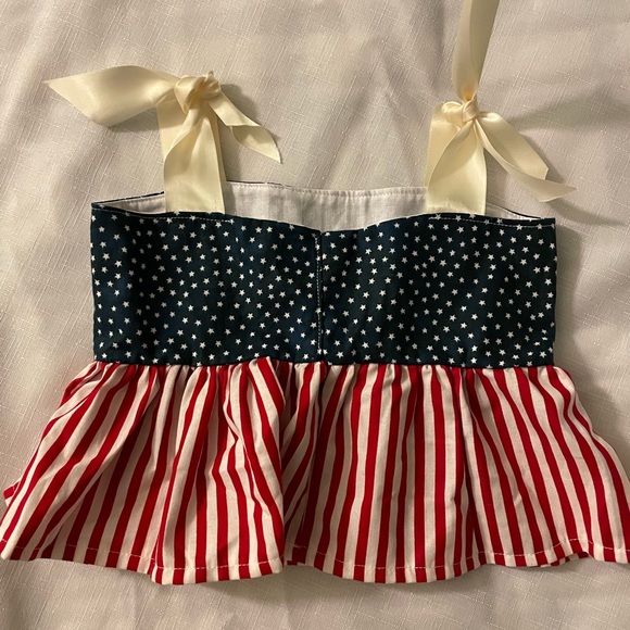 New with out tags Texas Moccs ruffle top 3/4T - Picture 3 of 4